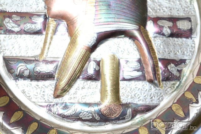 Египетска медна пластика - ТУТАНКАМОН, снимка 4 - Декорация за дома - 19511208