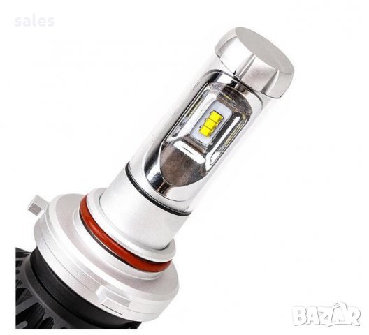 LED крушки за фарове с вентилатор PLATINUM X3, 6000LM, Н7, снимка 5 - Аксесоари и консумативи - 23934793