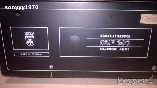 Grundig cnf-300 super hi-fi made in germany-внос швеицария, снимка 5 - Ресийвъри, усилватели, смесителни пултове - 13277540