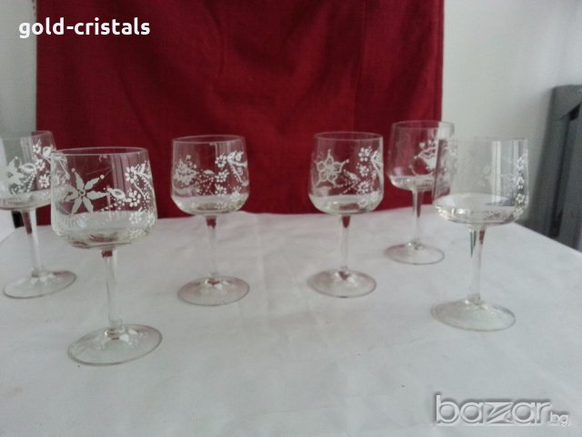 ретро чаши за вино или ракия, снимка 3 - Антикварни и старинни предмети - 19828536