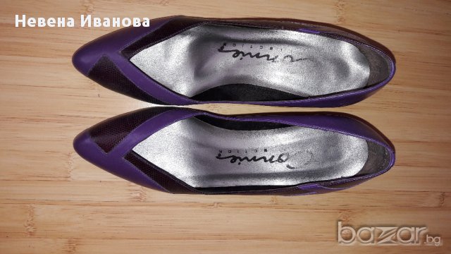 Дамски обувки среден ток малък размер-35, снимка 2 - Дамски обувки на ток - 14660075