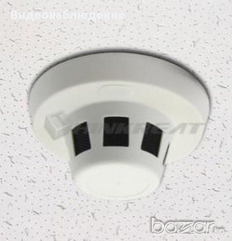 Скрита Охранителна Камера в Детектор за Дим (пушек). 1200 tvl , Цветна, 3.6мм Обектив. Ден/Нощ, снимка 5 - Камери - 9766787