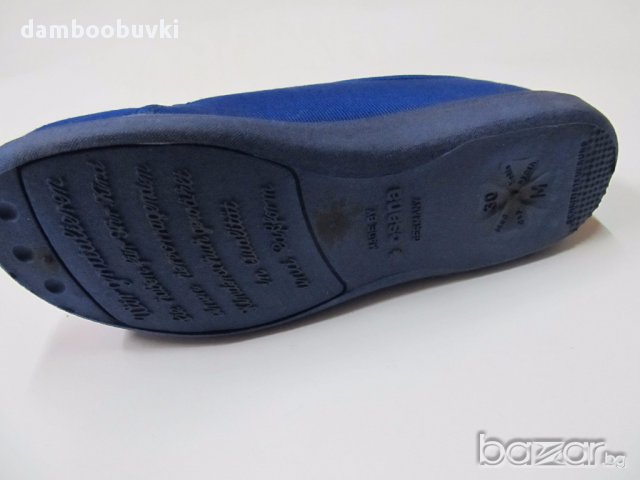 Български пантофи в синьо, снимка 5 - Бебешки обувки - 17677035