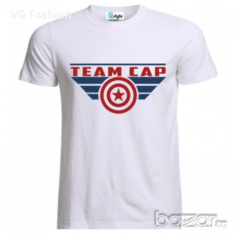 Мъжка Тениска Captain America Team Avengers Civil War, снимка 2 - Тениски - 21023095
