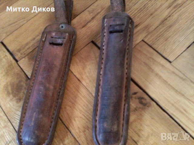 Калъвчета за нож-ножчета естествена кожа, снимка 1