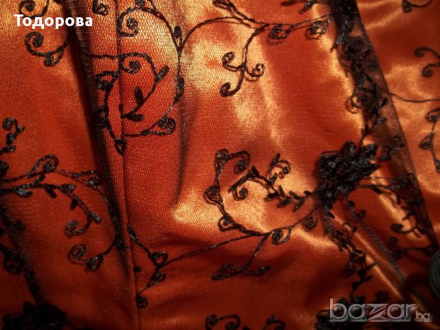 Официална дълга дамска дълга рокля бюстие със шлейф №  Л, снимка 11 - Рокли - 14572109