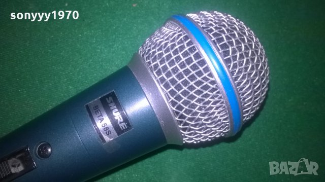 SHURE BETA 58S-жичен микрофон-внос швеицария, снимка 7 - Микрофони - 26178011