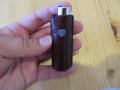 запалка, колекционерска запалка CLIPPER, калъфче, естествена кожа, снимка 2