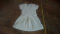 Детска рокля 3г 98см бяла на лалета памук, снимка 2