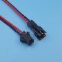 2 съединителни букси връзки JST SM 2Pin 15см мъжки и женски 24AWG Pitch 2.54мм свързващ проводник ко, снимка 3