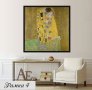 Картина Целувката- Густав Климт, репродукция, канава, класическа картина, рамкирана картина № 230, снимка 7
