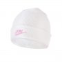 Юношеска зимна шапка Nike Winter Beanie Hat White