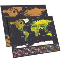 2033 Скреч карта на света + знамената на държавите, снимка 5 - Други игри - 24814763