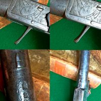 Белгийски Капсулен,пищов и Английски кремъчен пистолет, снимка 5 - Антикварни и старинни предмети - 25712533