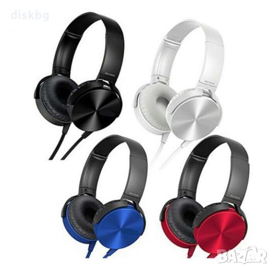 Нови слушалки с микрофон MDR XB 450+mic, снимка 1