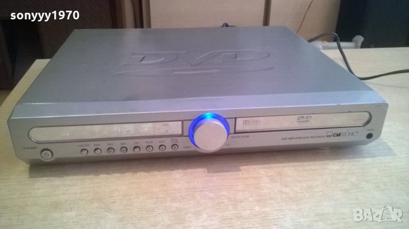 clatronic dvd amplifier 6 chanels output-ЗА РЕМОНТ-внос швеицария, снимка 1