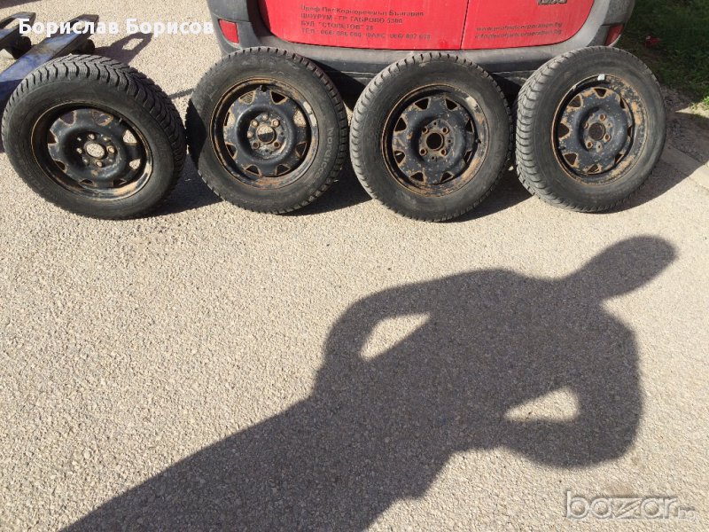 Зимни гуми с джанти за Ауди 80, снимка 1