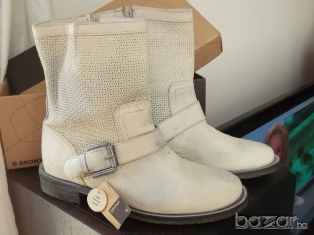 Bronx, нови ботуши, естествена кожа, 37 номер, сиви