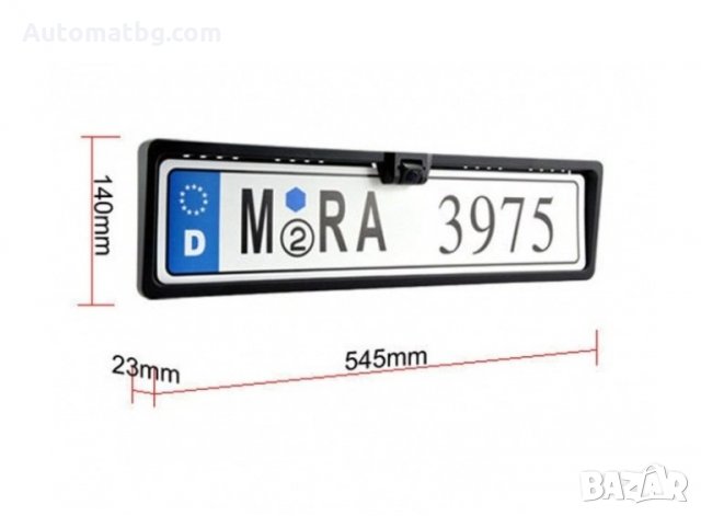 Камера за задно виждане вградена в рамката за регистрационния номер XD-402 “Нощна визия”, снимка 5 - Аксесоари и консумативи - 24091670