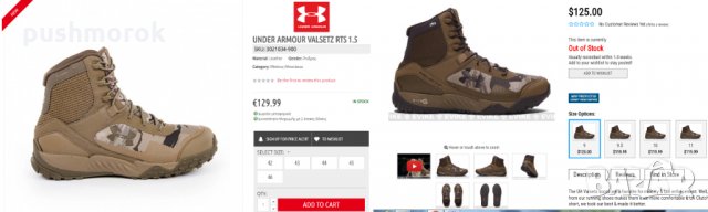 Under Armour Valsetz RTS Tactical Boots, снимка 5 - Кецове - 23661174