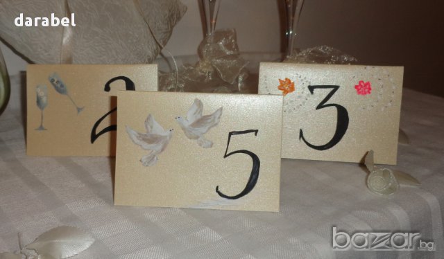 номера за маси, снимка 3 - Декорация - 8388894