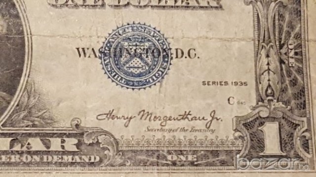 RARE $ 1 DOUBLE DATE 1935, снимка 5 - Нумизматика и бонистика - 19865717