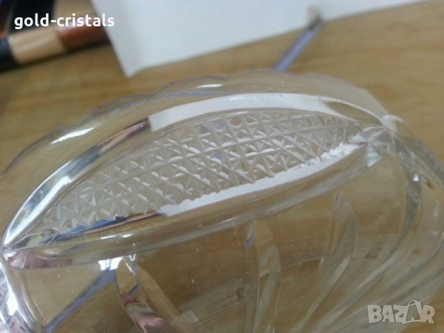 кристална купичка чиния , снимка 5 - Антикварни и старинни предмети - 25384117