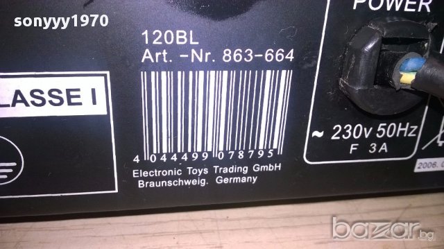Av-120 bl 5 chanel amplifier-germany-внос швеицария, снимка 4 - Ресийвъри, усилватели, смесителни пултове - 13014429