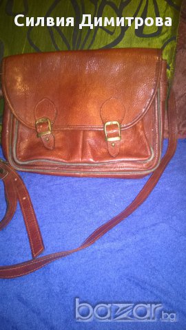 Чанта Естествена Кожа, снимка 5 - Чанти - 12601234