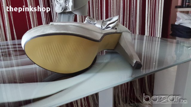 НОВО!!! Обувки с панделка-ластични, снимка 4 - Дамски обувки на ток - 11011568