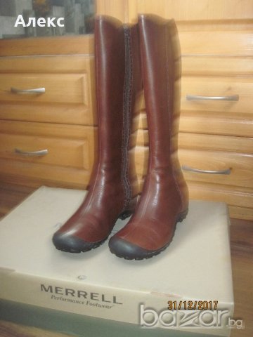 Merrell - ботуши естествена кожа, снимка 2 - Дамски ботуши - 20301484