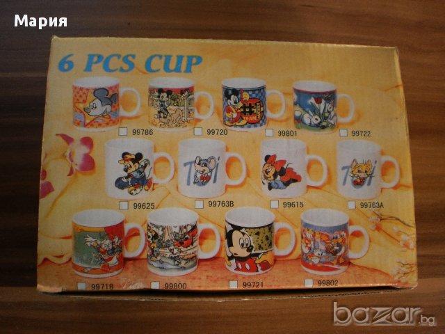 Стилни малки чашки за кафе на сини рози, снимка 6 - Сервизи - 11295877