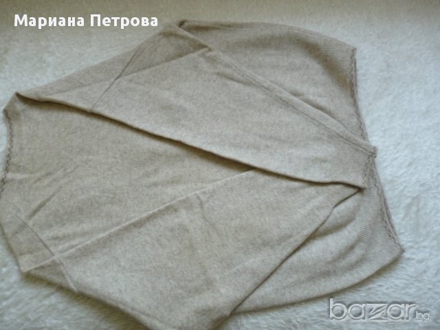 Мъжка жилетка - внос, мерино, бежов цвят, р-р Л, снимка 3 - Пуловери - 18165926
