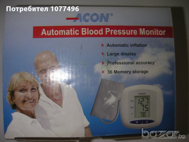 АПАРАТ ЗА КРЪВНО ОТ САЩ + ЧАНТА, С МАНШЕТ НАД ЛАКЪТЯ ACON , снимка 2 - Здраве и красота - 14998281