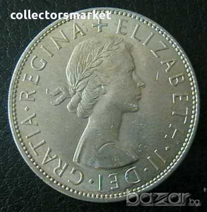 ½ крона 1966, Великобритания, снимка 2 - Нумизматика и бонистика - 15870155