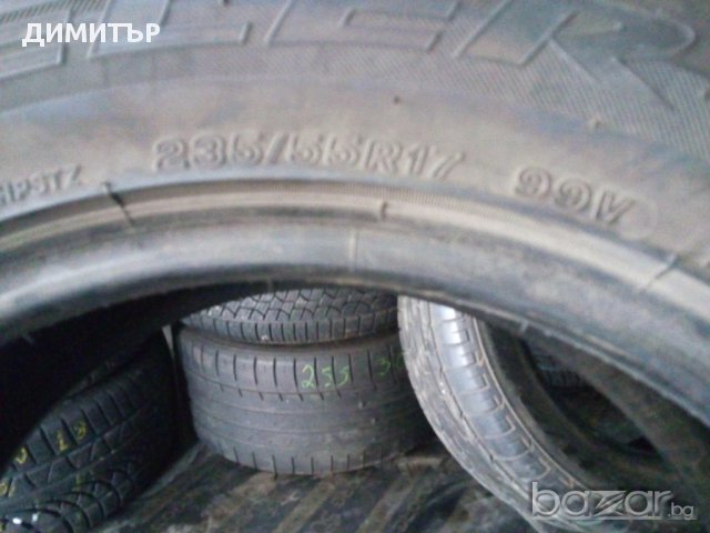 4бр летни гуми BRIDGSTONE 235 55 17 DOT 4012, снимка 7 - Гуми и джанти - 17524801