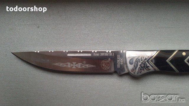 Нож с красиви орнаменти В1883 сгъваем , снимка 2 - Ножове - 13607817