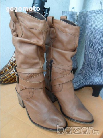 MAXI DAMA 41 original ALDO®, 100% естествена кожа, хард,тексаски,каубойски ботуши,GOGOMOTO.BAZAR.BG®, снимка 16 - Дамски ботуши - 12831877