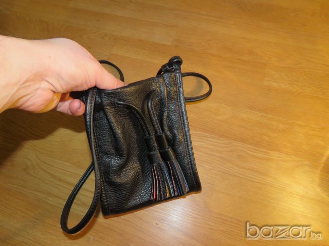 Малка дизайнеска чантичка FOSSIL с пискюли от естествена кожа , снимка 5 - Чанти - 20914624
