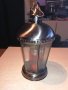 иноксов фенер с стъкла-за свещ-внос холандия-34х19см, снимка 4