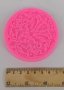 Засукани стръкове в кръгла дантела силиконов молд форма за украса гъмпейст фондан декор , снимка 1 - Форми - 25749703