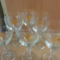 Кристални чаши за вино Балкантурист златни пясъци, снимка 8 - Антикварни и старинни предмети - 22743616
