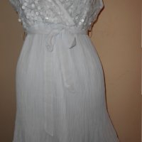 Бяла рокля Azara, снимка 12 - Рокли - 22643590