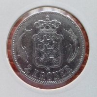 Монета Дания - 2 Крони 1876 г. Сребро /1, снимка 1 - Нумизматика и бонистика - 22748854