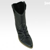 Ефектни маркови каубойски кожени дамски боти "Indigo Sport" (естествена кожа), ботуши, зимни обувки, снимка 4 - Дамски боти - 10199642