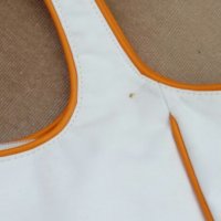 Бяла чанта с оранжеви кантове, снимка 6 - Чанти - 19647046