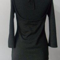 Черна рокля с интересни елементи размер С, снимка 6 - Рокли - 8805211