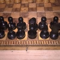стар шах 17х17см-дървен, снимка 5 - Колекции - 19547537