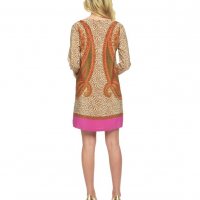 Копринена рокля Juicy Couture - Silk Kasbah Paisley Border , снимка 12 - Рокли - 21969371