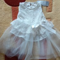 6-8 месеца чисто нова детска рокличка с бродерия за дете , снимка 1 - Бебешки рокли - 12165624